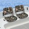 Camouflage Folding Boat Seat with High-Density Padding and Removable Oxford Fabric